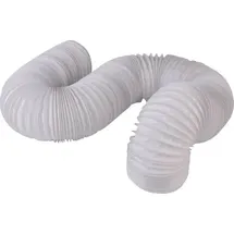 WALLAIR N52824 Flexibles Lüftungsrohr Kunststoff Ø 10,2 cm x 6 m Weiß