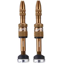 e*thirteen Quick Fill Tubeless Ventil Set 19-23 mm bronze