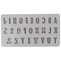 Rayher Gießform Mini ABC grau