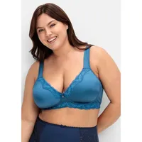 sheego Spitzen-BH in blau | Gr.: 115B
