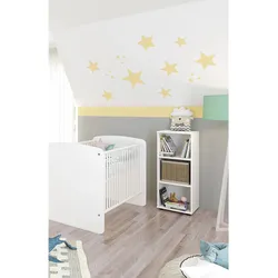 nonjoo. Babyzimmer Lunis niedriges Regal mit 3 Fächern