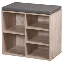 KESPER Schuhschrank mit Sitzkissen 51,5 x 48 x 29,5 cm weiß gekälkt