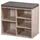 KESPER Schuhschrank mit Sitzkissen 51,5 x 48 x 29,5 cm weiß gekälkt