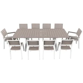 KETER - Tisch aus Polypropylen 160x90x75 weiß/cappuccino