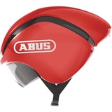 ABUS GameChanger TT - Aerodynamischer Fahrradhelm mit optimalen Ventilationseigenschaften für Damen und Herren - Rot, Größe S