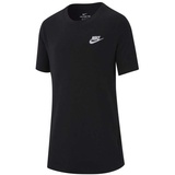 Nike Boy's Sportswear T-Shirt, Black/White, M