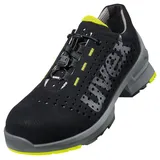 Uvex 1 8543847 ESD Sicherheitshalbschuh S1 SRC, Arbeitsschuhe für Damen - Herren, Schwarz/Lime - Gr. 47