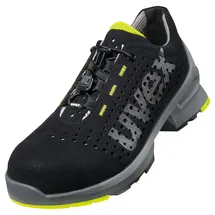 Uvex 1 8543847 ESD Sicherheitshalbschuh S1 SRC, Arbeitsschuhe für Damen - Herren, Schwarz/Lime - Gr. 47