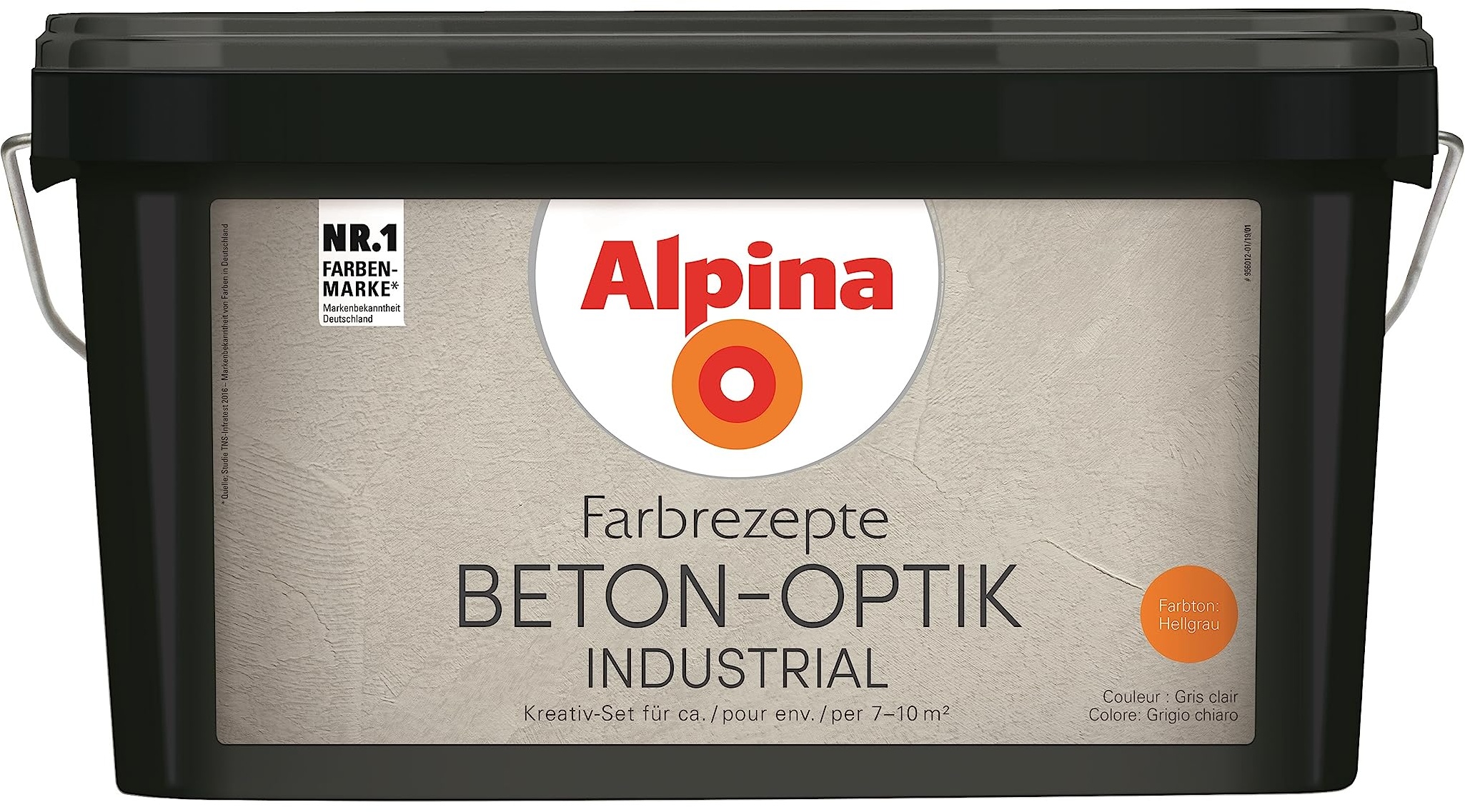 Alpina Farbrezepte BETON-OPTIK Set Hellgrau