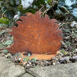 ZGM Rost Deko Igel Franzl - naturgetreue Gartendekoration