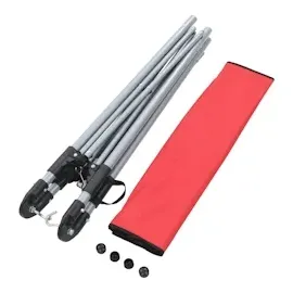 vidaXL Hängematte mit faltbarem Ständer Rot