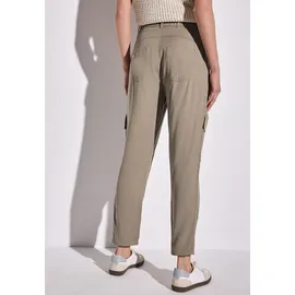 STREET ONE Paperbag Hose Cargo-Look Grau 44