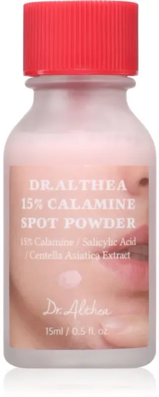 Dr. Althea 15% Calamine Spot Powder lokale Pflege gegen Akne mit beruhigender Wirkung 15 ml