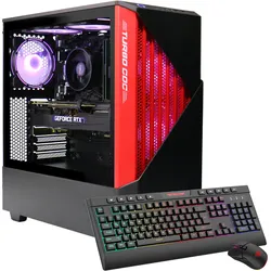 GAMEMAX Gaming-PC "Contac BR 7440", schwarz (schwarz, rot), Microsoft Windows 11 Home (64 Bit), 32 GB RAM 1000 GB SSD, Computer, Windows 11, DDR5 RAM