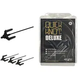 Quick Knot Deluxe® | Mähnenklammer für Dutt | Geeignet für Pferde und Ponys | Standard oder XL | Schwarz, Braun & Weiß (XL, Schwarz)