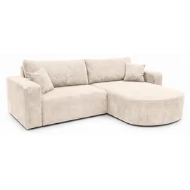 kaiser möbel Ecksofa Cordstoff Poso 2-Sitzer Beige