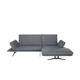 KOINOR Eckcouch Flachgewebe 2-Sitzer Grau