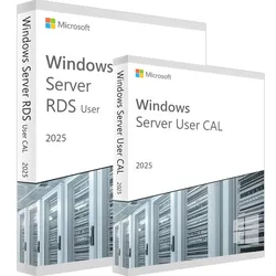 Microsoft RDS 25 User CALs + 25 User Zugriffslizenz 2025 jetzt erhältlich bei...