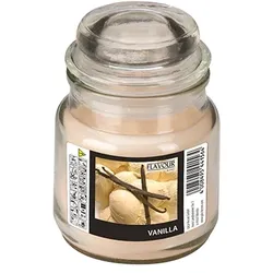 Papstar Duftkerzen im Glas, Vanilla, Ø 63 mm · 85 mm, "Flavour", 6 Stück