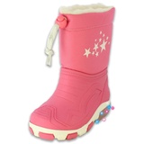 Beck Mädchen Blinking Stars Rain Boot, Pink, 32/33 EU