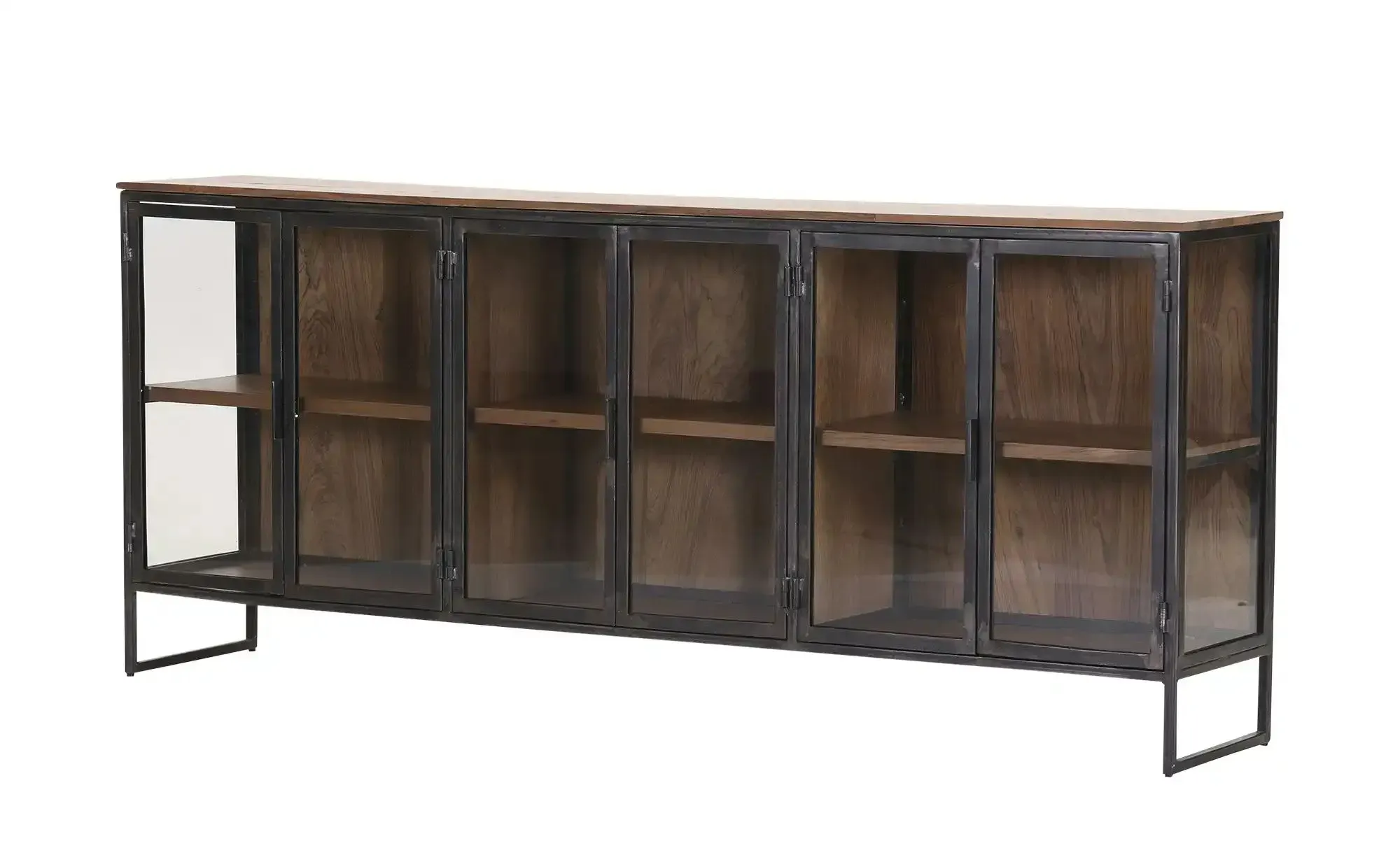 Vitrinen Sideboard  Tobago , holzfarben , Maße (cm): B: 210 H: 90 T: 42