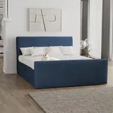 kaiser möbel Trento 140 x 200 cm H3 Dunkelblau
