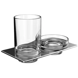 Emco Bad art Glashalter Seifenschale Glasteil klar chrom