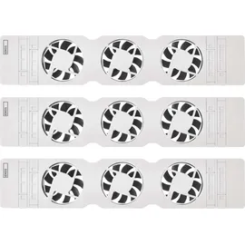 EMOS Heizung-Ventilator Starterset TRIO 3 Stück Heizgebläse inkl. Temperatursensor mit Regler Luftdurchsatz 36 m3/h pro Ventilator