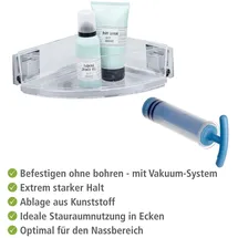 Wenko Quadro Duschkorb Edelstahl, Kunststoff