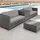 Tectake Siena Rattan Lounge grau/hellgrau