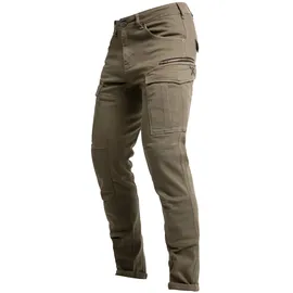 John Doe Defender Mono Motorrad Textilhose, grün, Größe 33