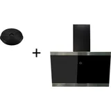 Respekta Dunstabzugshaube Schräghaube 60 cm Schwarz