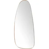 Beliani Wandspiegel Gold Metall Oval, 39x95x3 cm