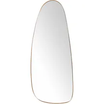 Beliani Wandspiegel Gold Metall Oval, 39x95x3 cm