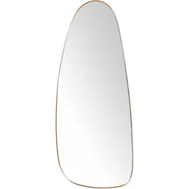 Beliani Wandspiegel Gold Metall Oval, 39x95x3 cm