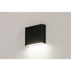 Wandleuchte Modern Aluminium Metall Schwarz Matt