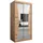 abiks möbel Schwebetürenschrank MONACO 100 x 200 x 62 cm Eiche Artisan