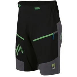 Karpos Rapid Baggy Shorts Black/Dark Grey/Green Fluo M