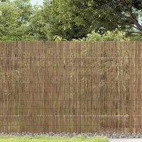 vidaXL Gartenzaun 400 x 100 cm Braun/Metall