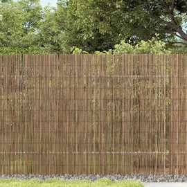 vidaXL Gartenzaun 400 x 100 cm Braun/Metall