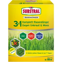 Substral 3 in 1 Komplett-Rasendünger gegen Unkraut & Moos für 100 m2