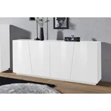 Home Affaire Vega 200 x 86 x 43 cm Weiß hochglanz