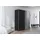 Rauch »Kleiderschrank Schrank Garderobe Schlafzimmerschrank SCALE-TRIO«, edle dreigeteilte Front mit 2 Zierleisten Spiegel/Glas MADE IN GERMANY schwarz