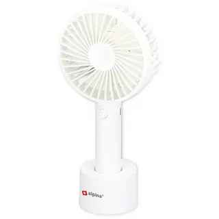 Alpina Mini-Ventilator, 1200 mAh, USB, Weiß