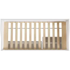 Juskys Funktionsbett Nalu 90x200 cm - Holz Bett mit Lattenrost & Schubladen - Stauraumbett Weiß