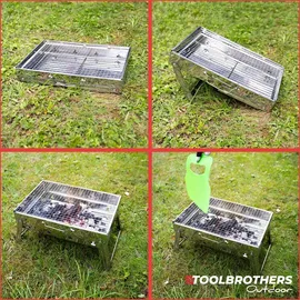 Toolbrothers Outdoor Grill Set Edelstahl