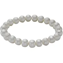 ZEEme Armband Süßwasserzuchtperlen weiß 8-8,5mm Größe 18