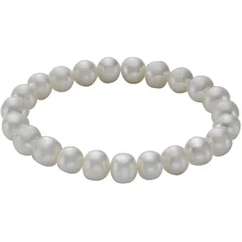 ZEEme Armband Süßwasserzuchtperlen weiß 8-8,5mm Größe 18