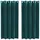 vidaXL Verdunkelungsvorhänge 2 pcs Dunkelgrün 140 x 175 cm Samt