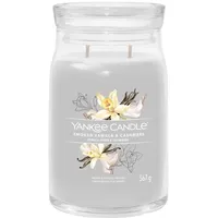 Yankee Candle Smoked Vanilla & Cashmere große Kerze 567 g beige